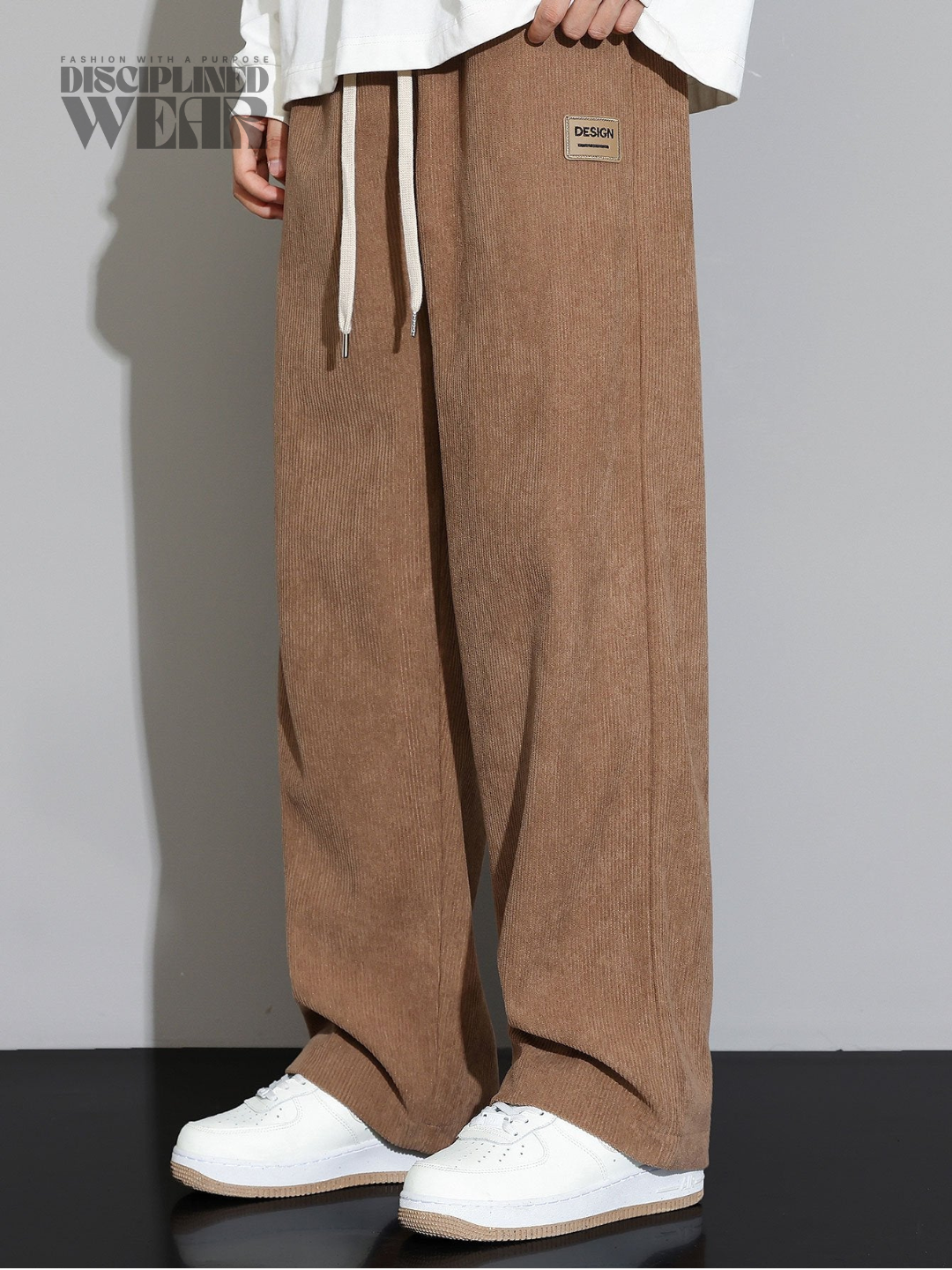 Corduroy Straight Leg Pants