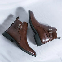 Sergio Chelsea-Stiefel aus echtem Leder