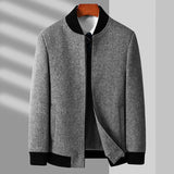 Chaqueta de Lana Herringbone Casual para Hombre