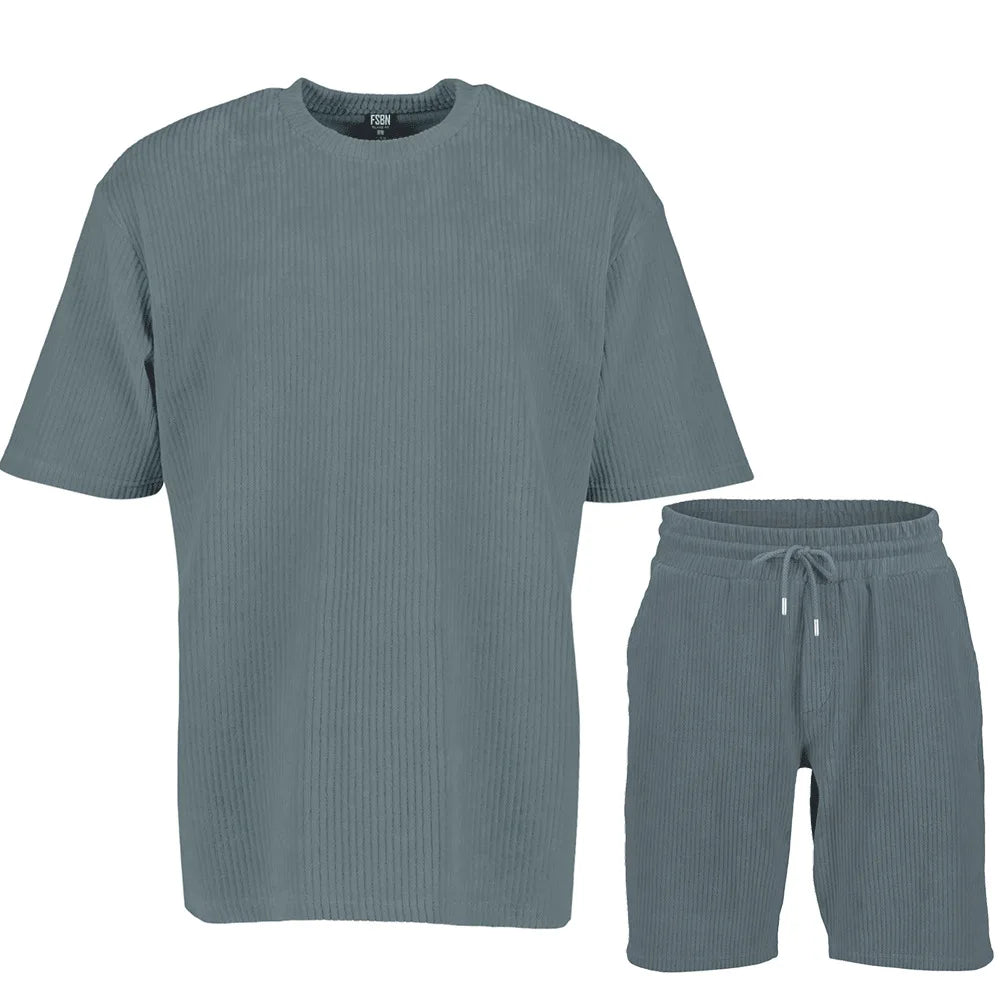 Sommerset: Gestreiftes T-Shirt und Shorts für Herren