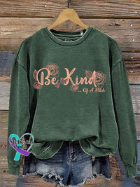 Sweat-shirt décontracté imprimé Everything Be Kind