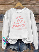 Sweat-shirt décontracté imprimé Everything Be Kind