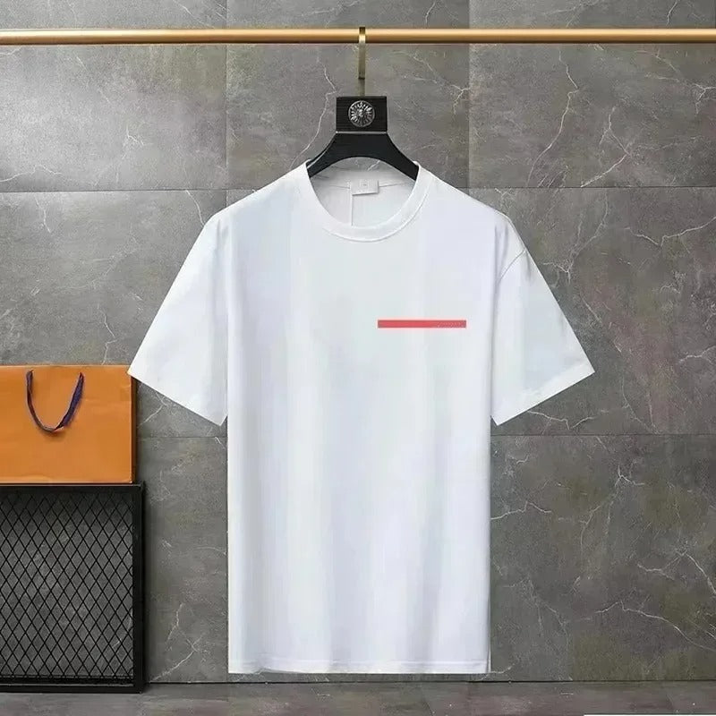 Minimalist Cotton Tee with Signature Logo