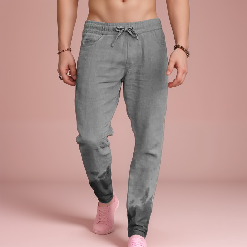 Pantalon de loisirs en lin pour hommes