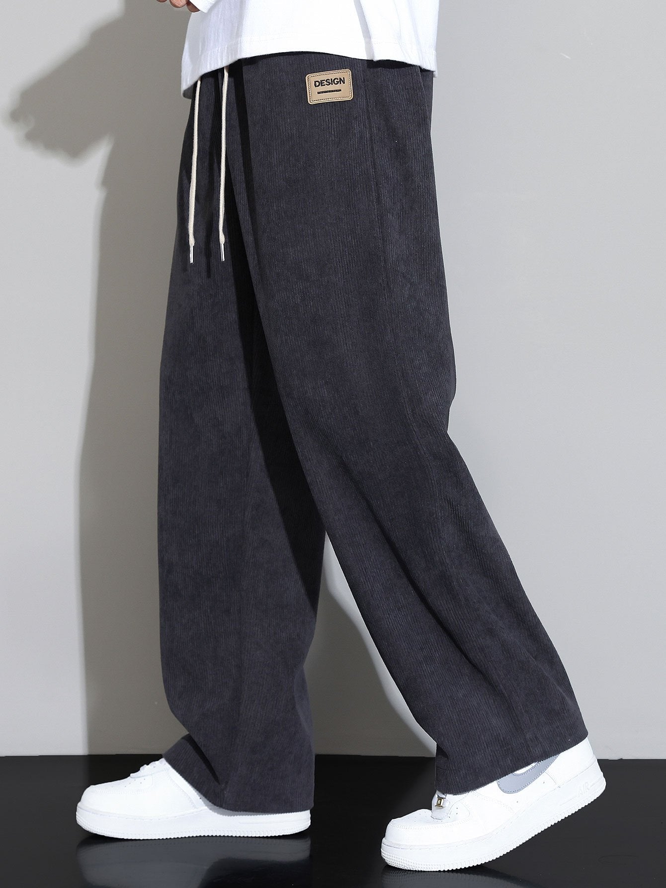 Corduroy Straight Leg Pants