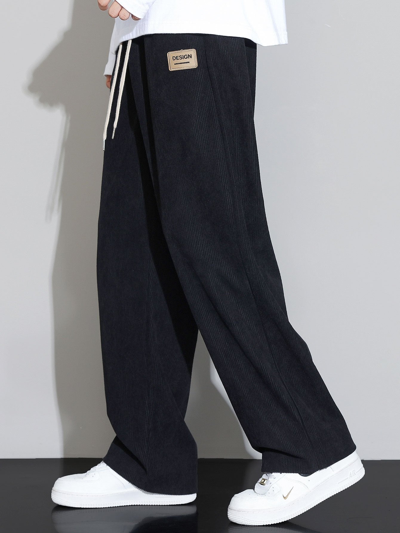 Corduroy Straight Leg Pants