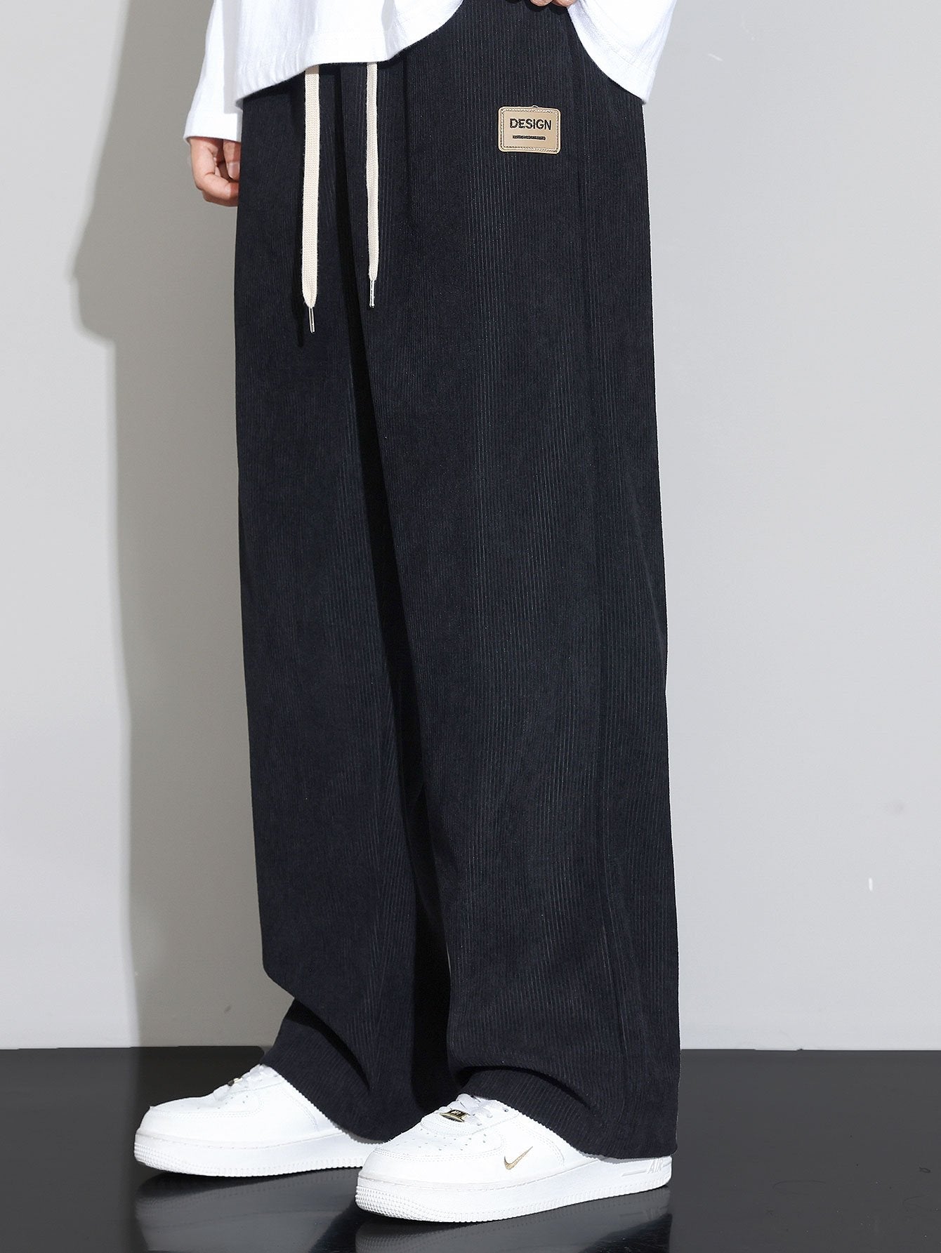 Corduroy Straight Leg Pants