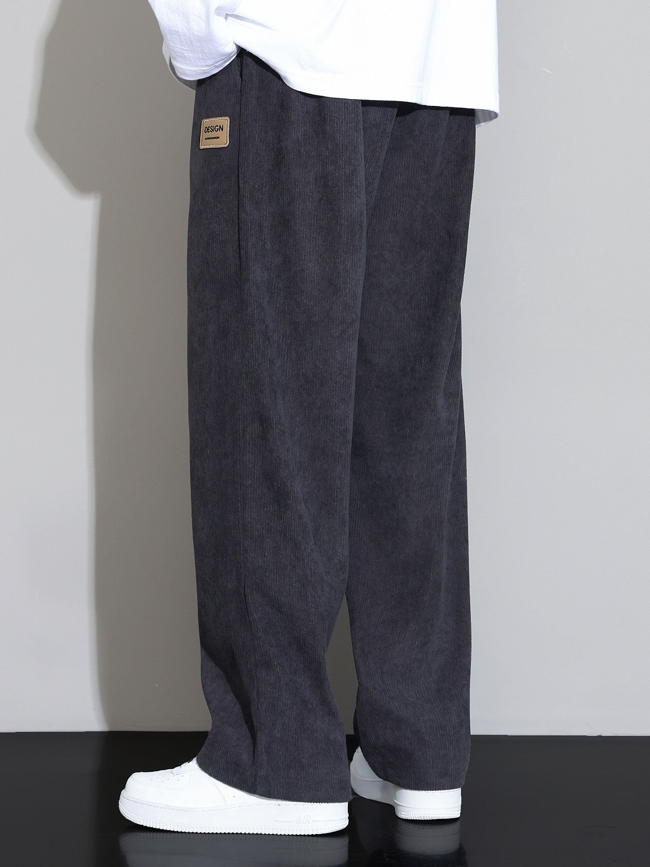 Corduroy Straight Leg Pants