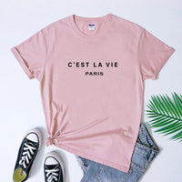 Schönes klassisches Damen-T-Shirt für den Urlaub in Paris