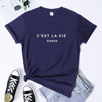 Joli t-shirt femme classique pour les vacances à Paris